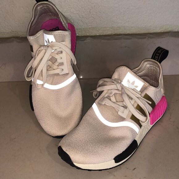 Adidas NMD R1 Cream Screaming Pink - Picture 3 of 11